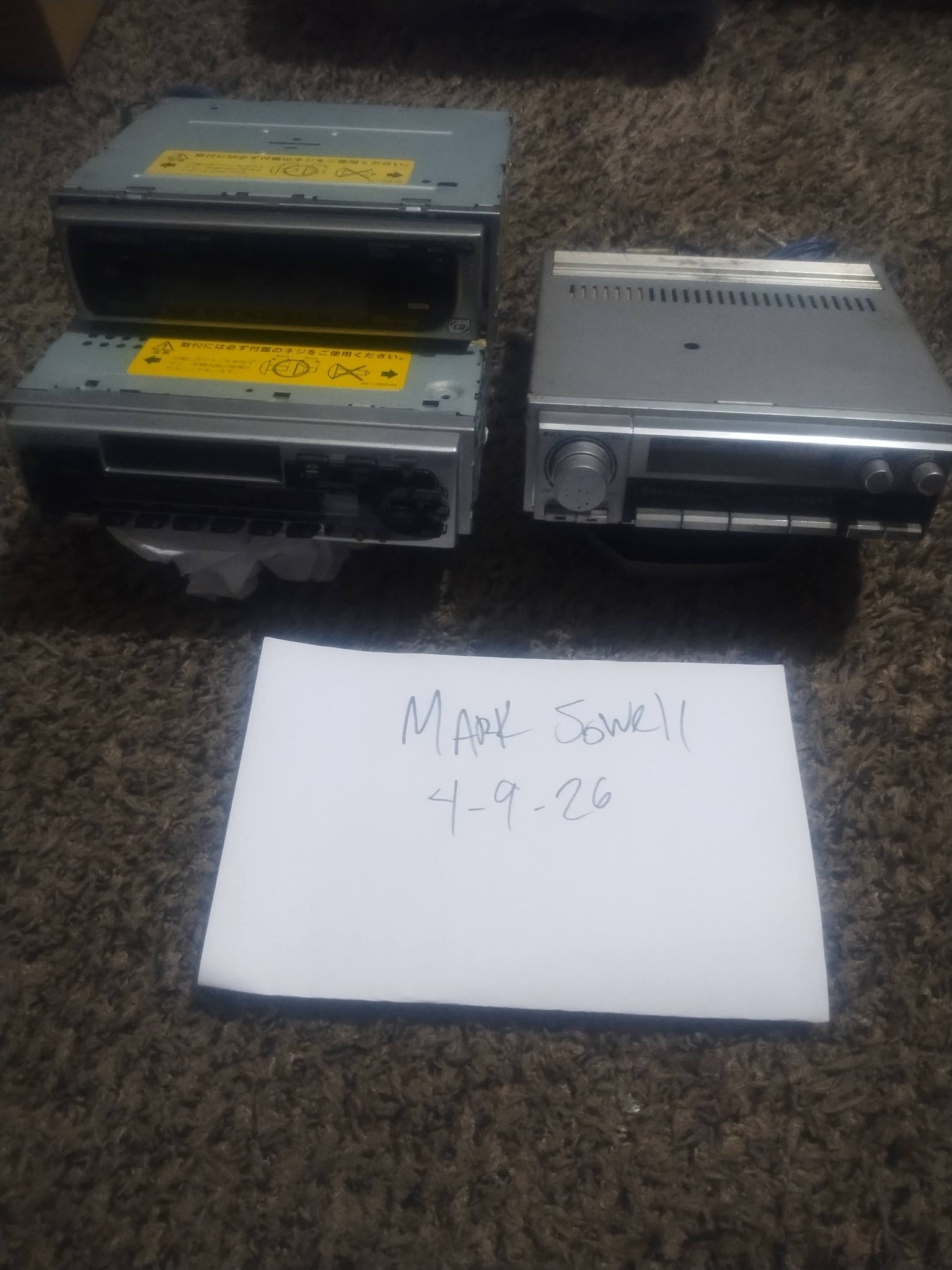 For Sale! Very rare Kenwood KRC-X727 & Kenwood KGC-727 dual deck