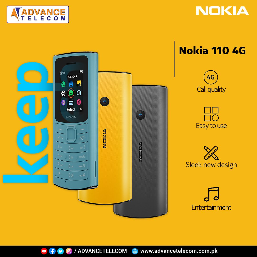Advance Telecom - All new Nokia 110 4G phone with fun new... | Facebook