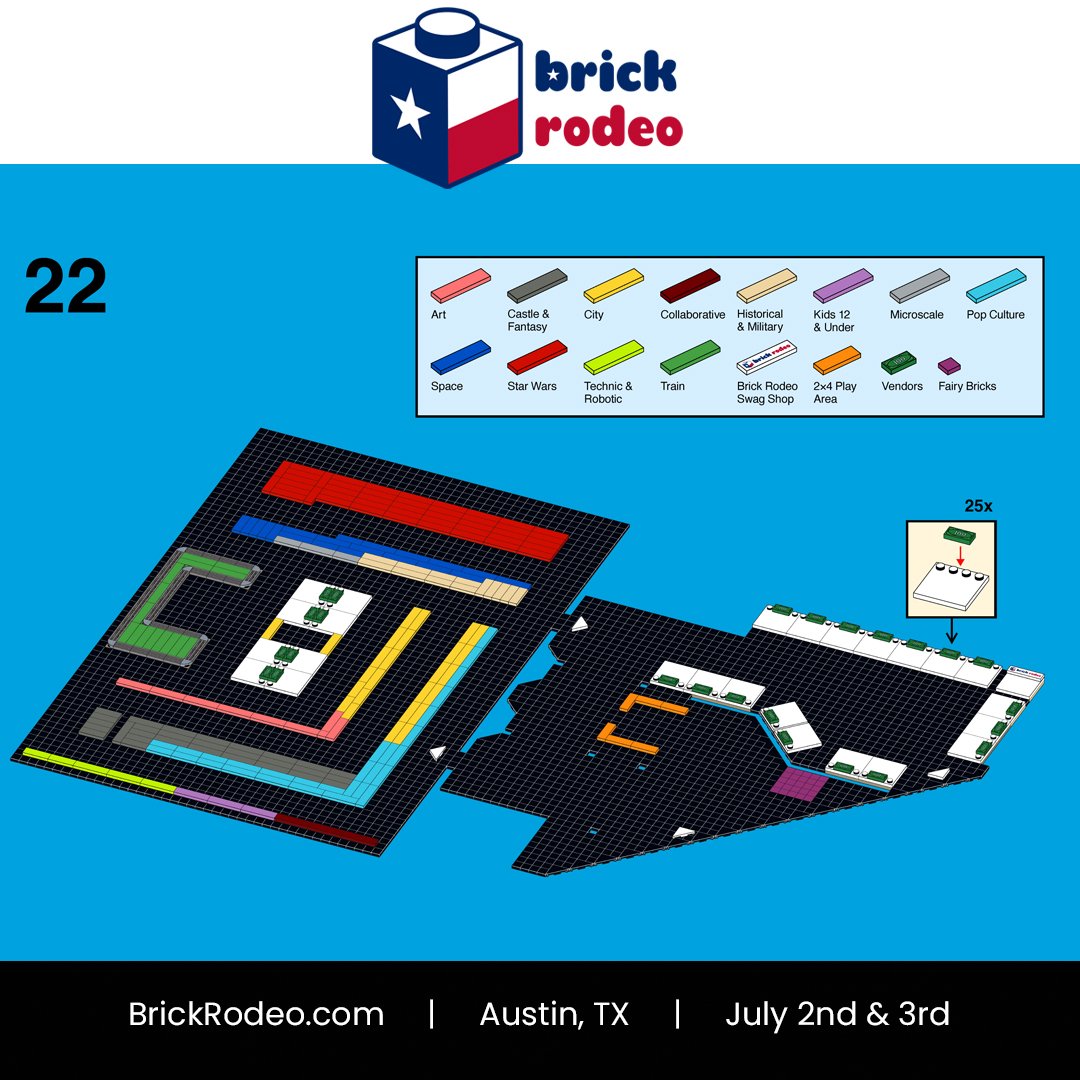 Brick Rodeo - The Brick Rodeo 2022 MOC & Vendor Map is now...