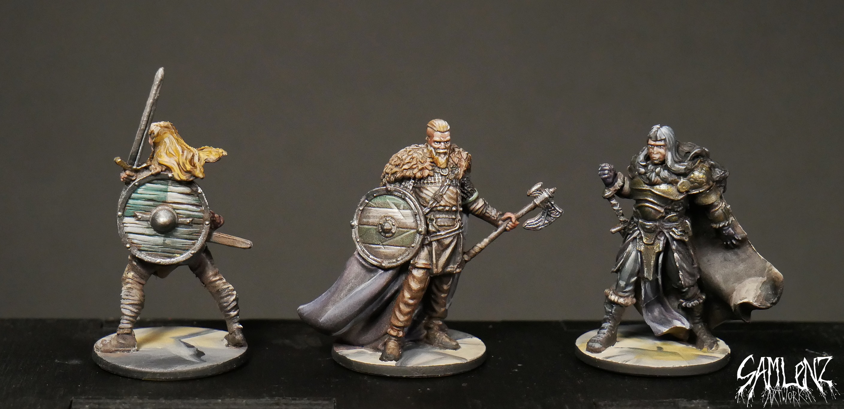 A few Zombicide Survivors I... - The Fantasy Art of Sam Lenz