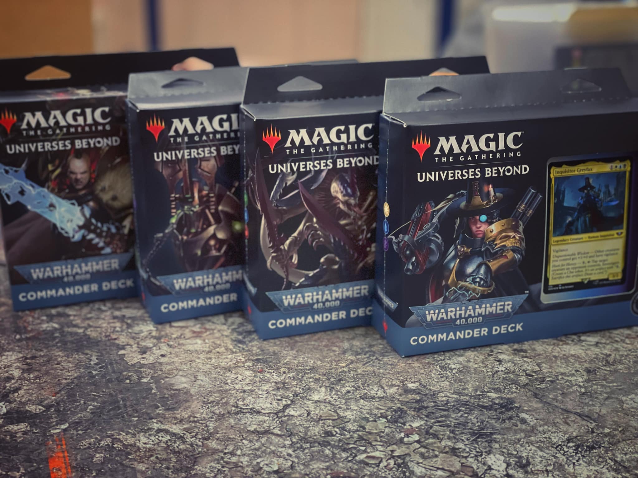 warhammer 40k magic the gathering booster box Ultra PRO - Magic: 100+ Card Deck (Inquisitor Greyfax) Every card features Warhammer MTG: Warhammer 40,000 Commander -