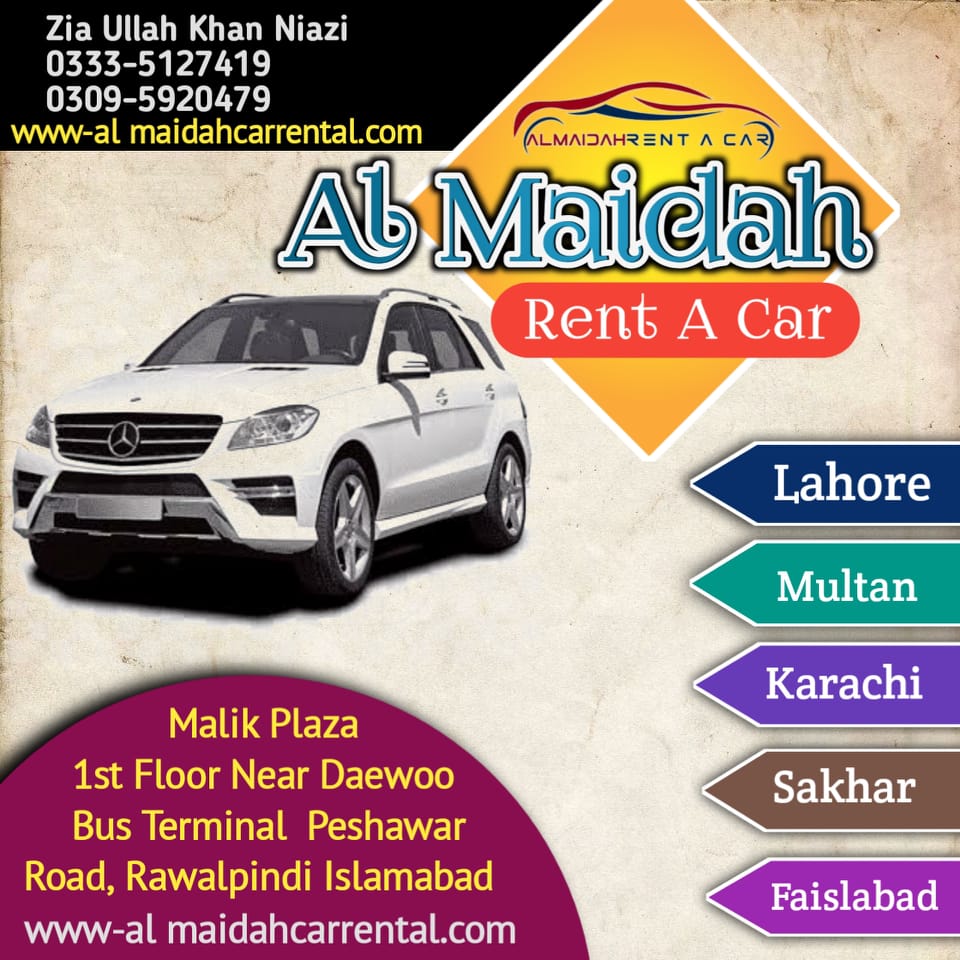 AL-Maidah Rent A Car | Rawalpindi