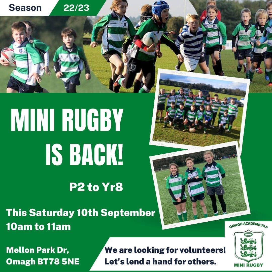 Our new season will commence... - Omagh Accies Mini Rugby
