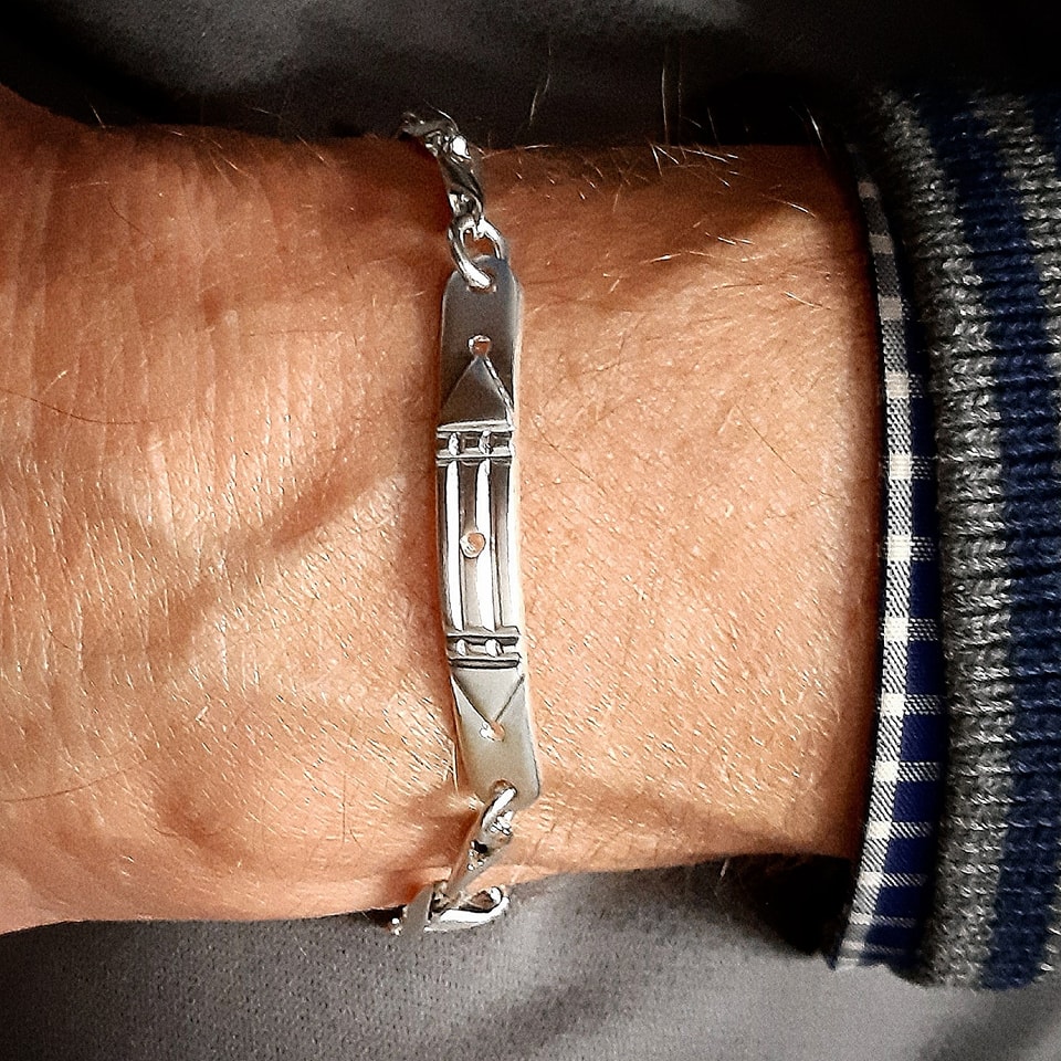 PULSERA ATLANTE PLATA DE LEY, ATLANTE BRACELET IN SILVER OF LAW,BRAZALETE PLATA
