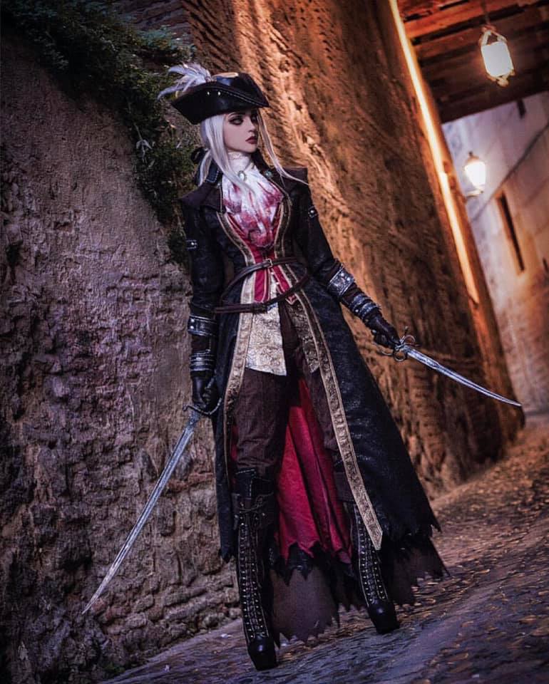 Lady Maria of the Astral Clocktower cosplay from Bloodborne