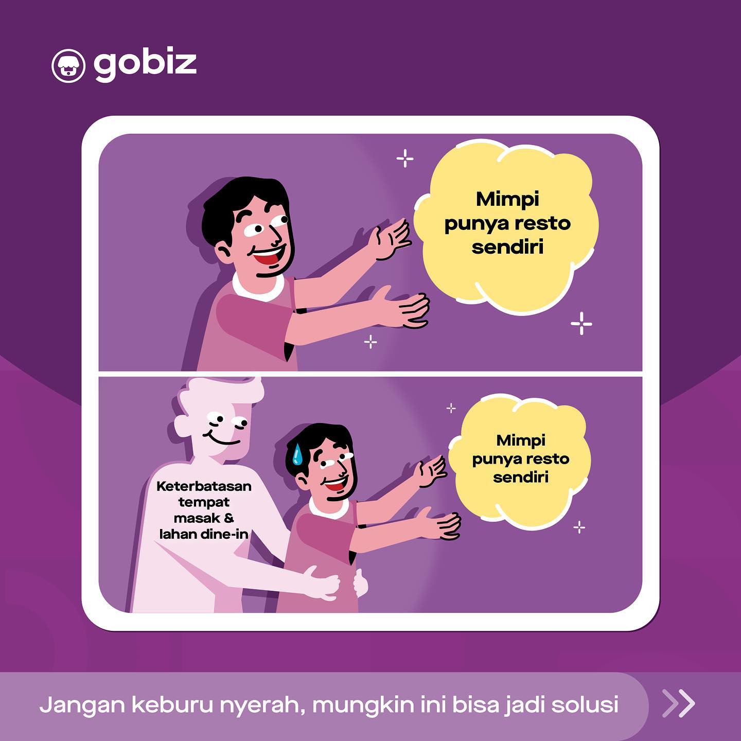 GoBiz by Gojek - Bangun restoran gak pake restoran? Hah?... | Facebook