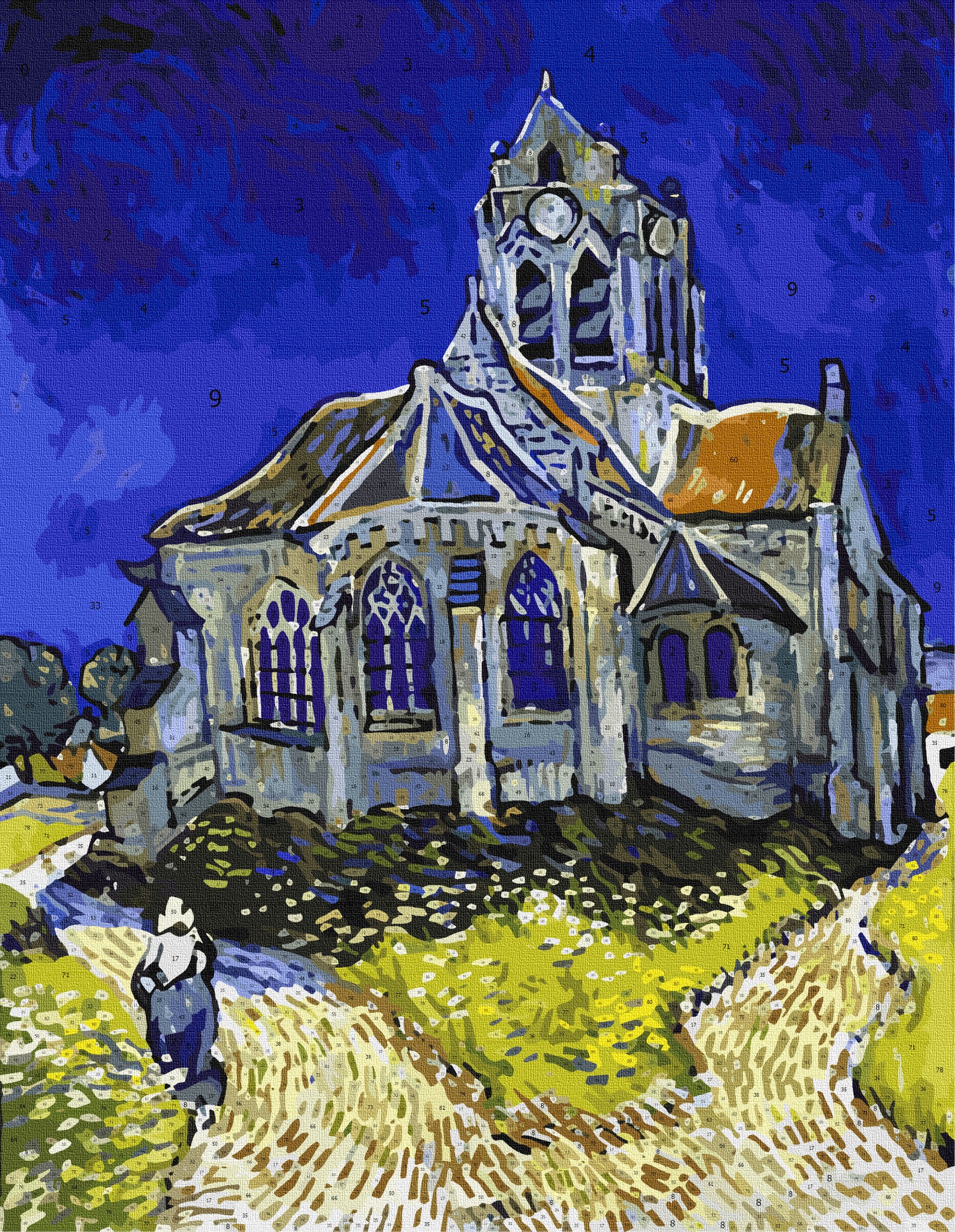 The Church at Auvers -sur-Oise 1890