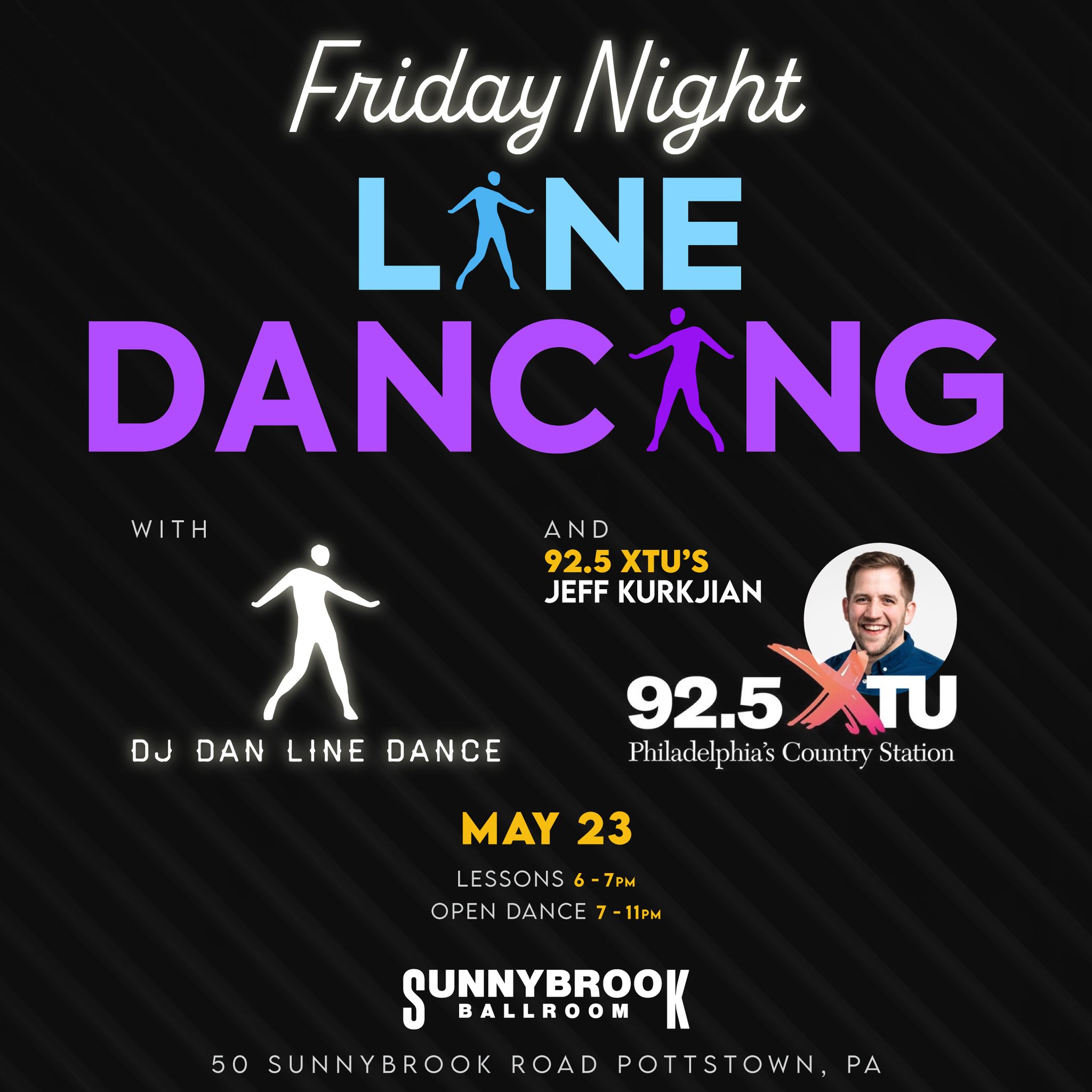 Special Friday Line Dancing with 92.5 WXTU Philly's #1 Country Station