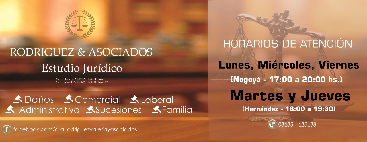 Estudio juridico Rodriguez & Asociados | Nogoyá