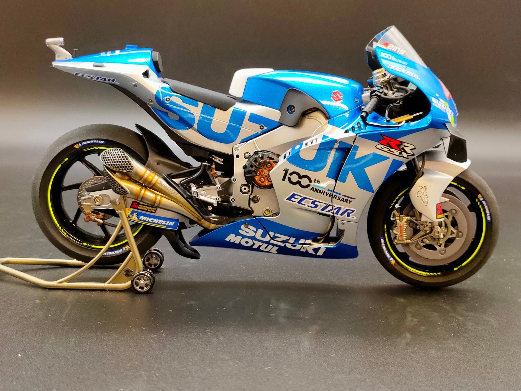 Suzuki GSX-RR '20 Alex Rins - Tamiya 1/12 - Work done!!