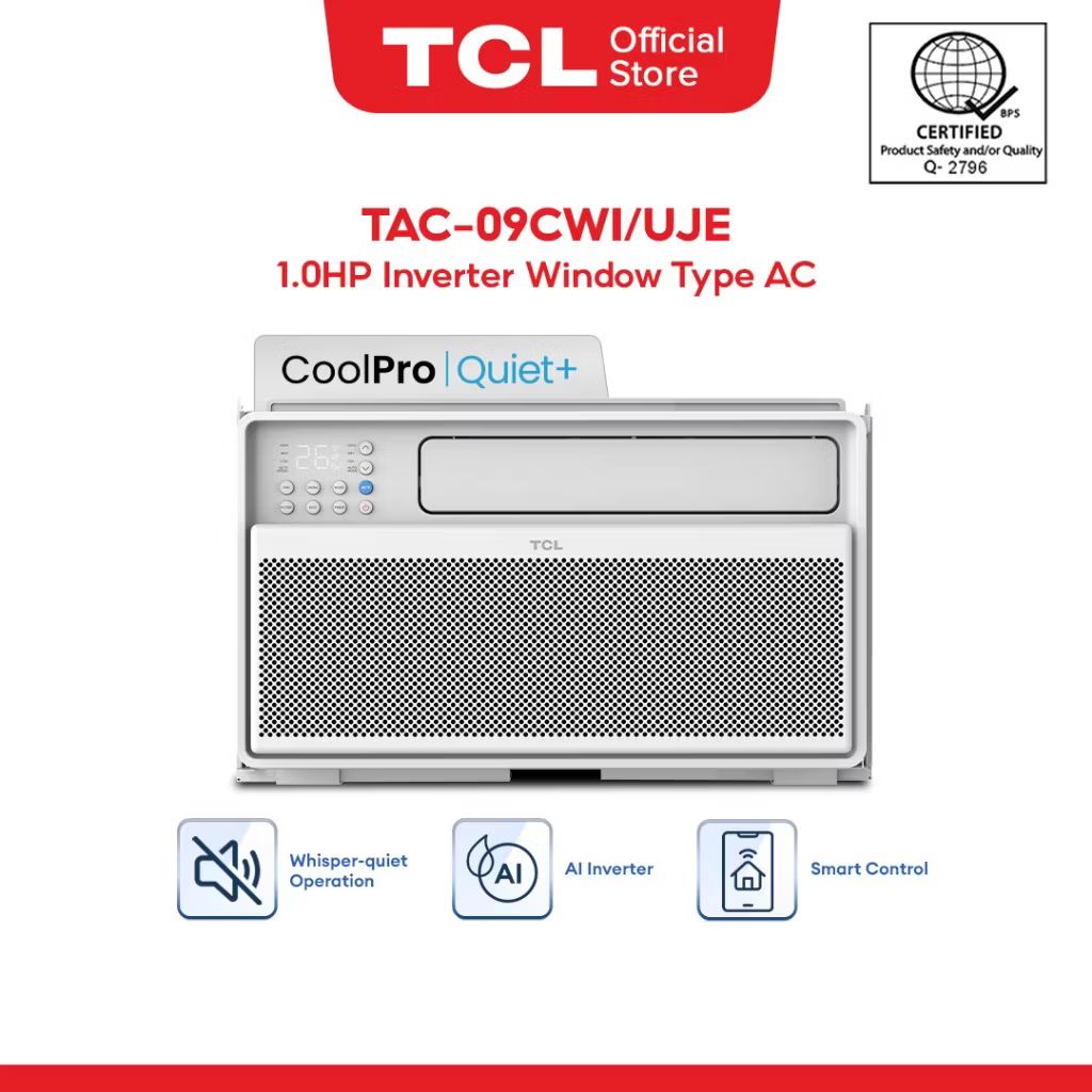 The ShopHaul - TCL 1.0 HP Inverter Window Type - TAC-09CWI/UJE (Whisper ...