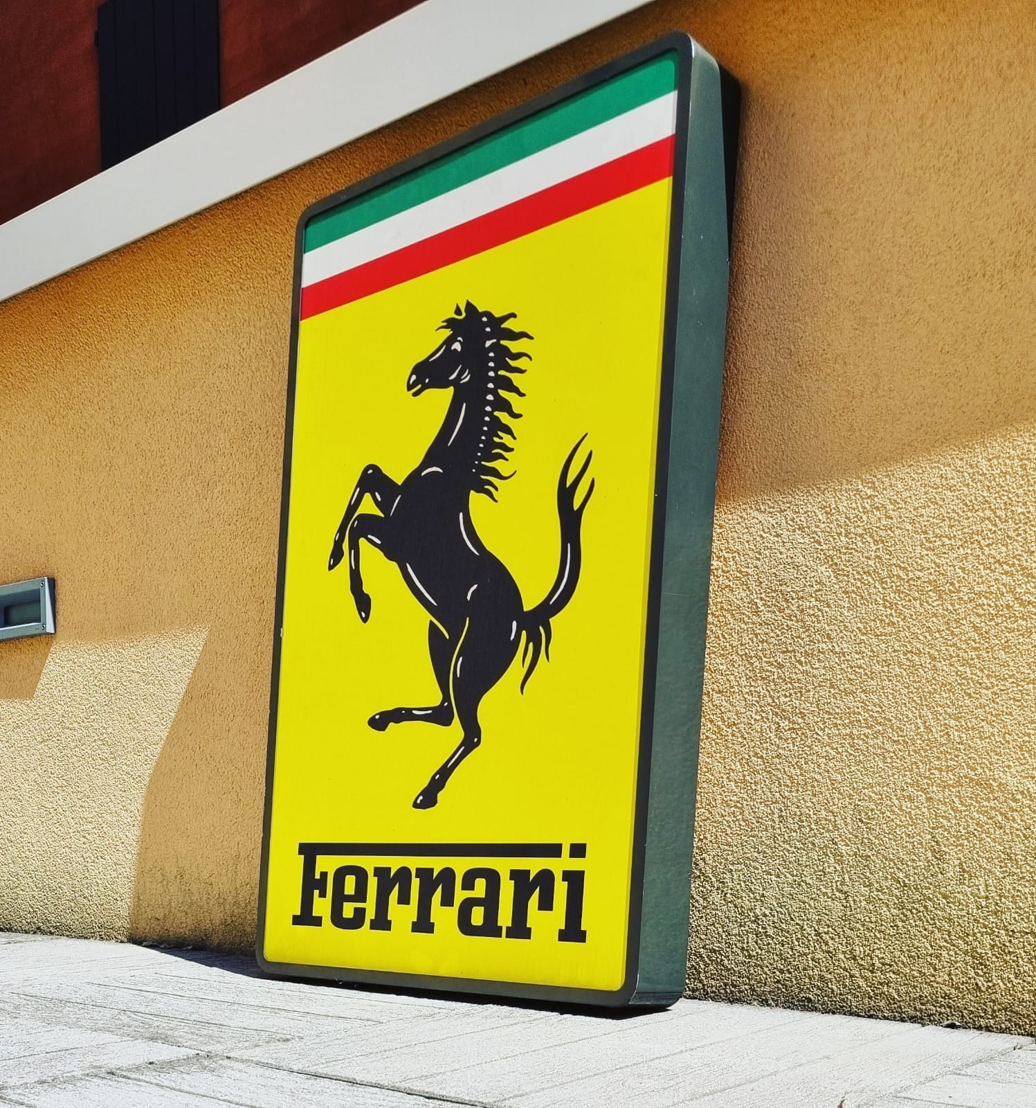 1960's hand-painted Ferrari dealership sign