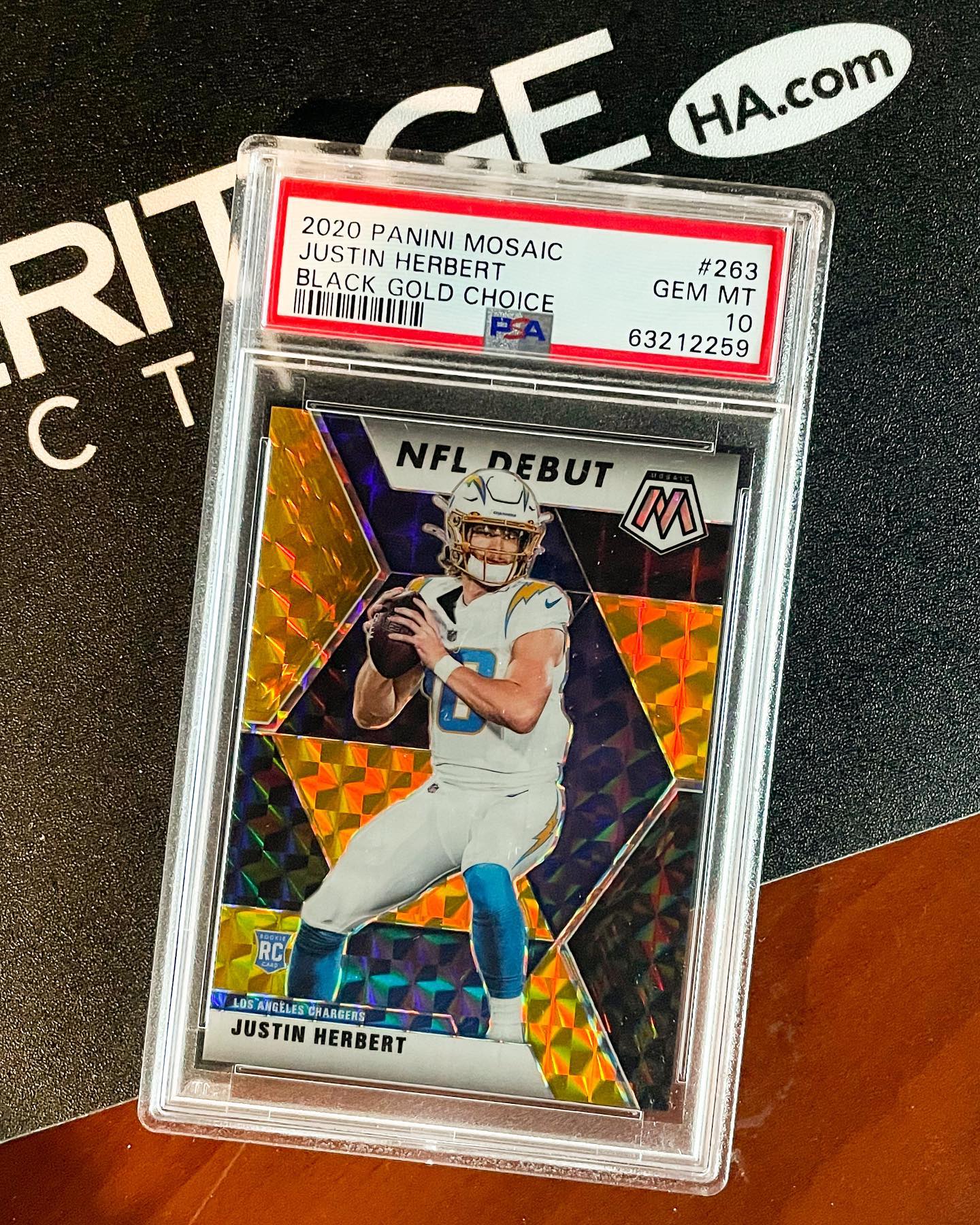 Bolt up your PC with this Justin Herbert NT RPA /10 ⚡ 2020 Panini 