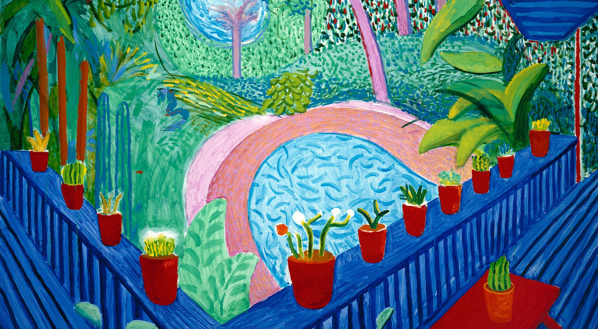 David Hockney (British Artist) Amaryllis in Vase 1984 It is part