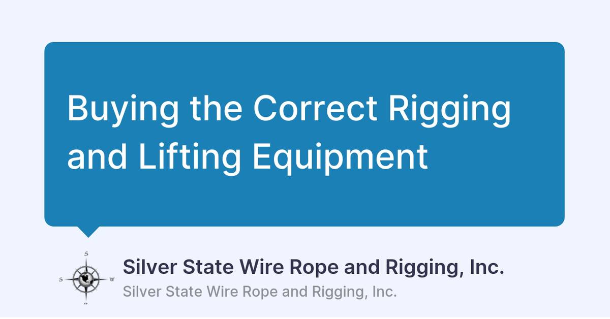 Silver State Wire Rope & Rigging, Inc. | Las Vegas NV