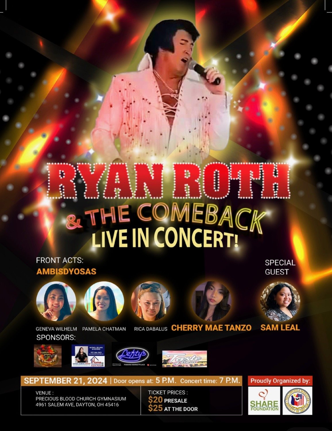 Ryan Roth & The Comeback Special at Precious Blood Auditorium