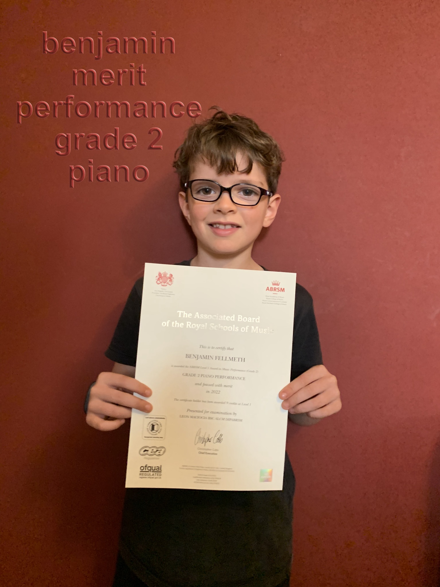 Oxford Piano - Congratulations to Benjamin for being... | Facebook