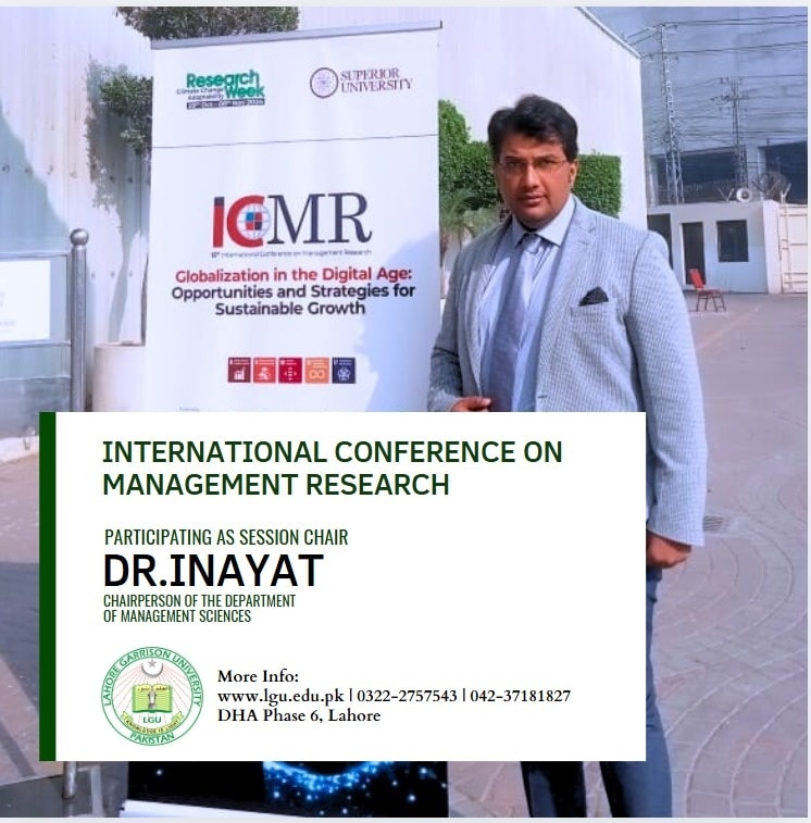 Lahore - We are thrilled to announce that Dr. Inayat, Chairperson of ...