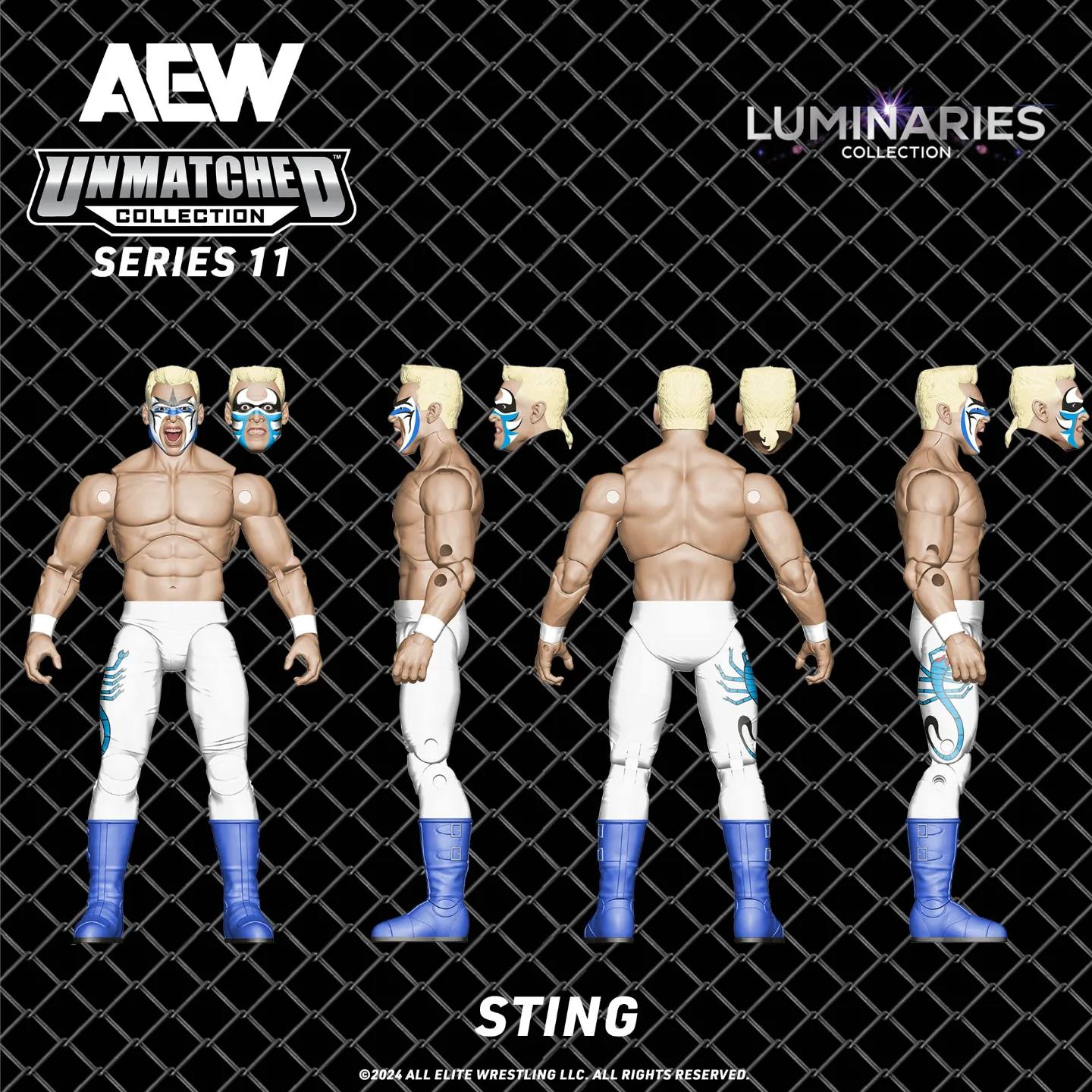 FIRST LOOK: Sting RARE 1 of 3000 @Jazwares @AEW Unmatched Series