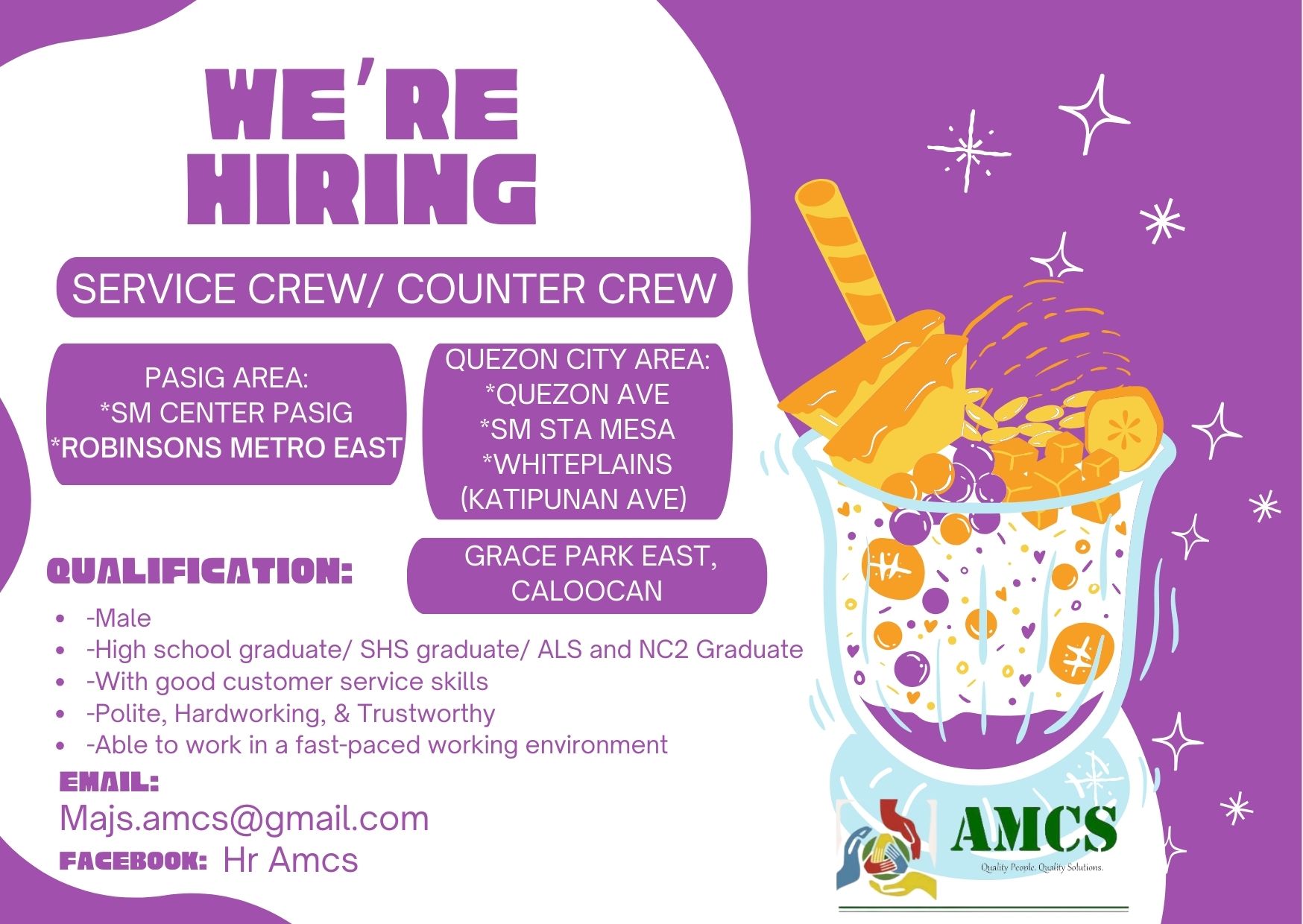 PASIG JOB HIRING - URGENT | Facebook