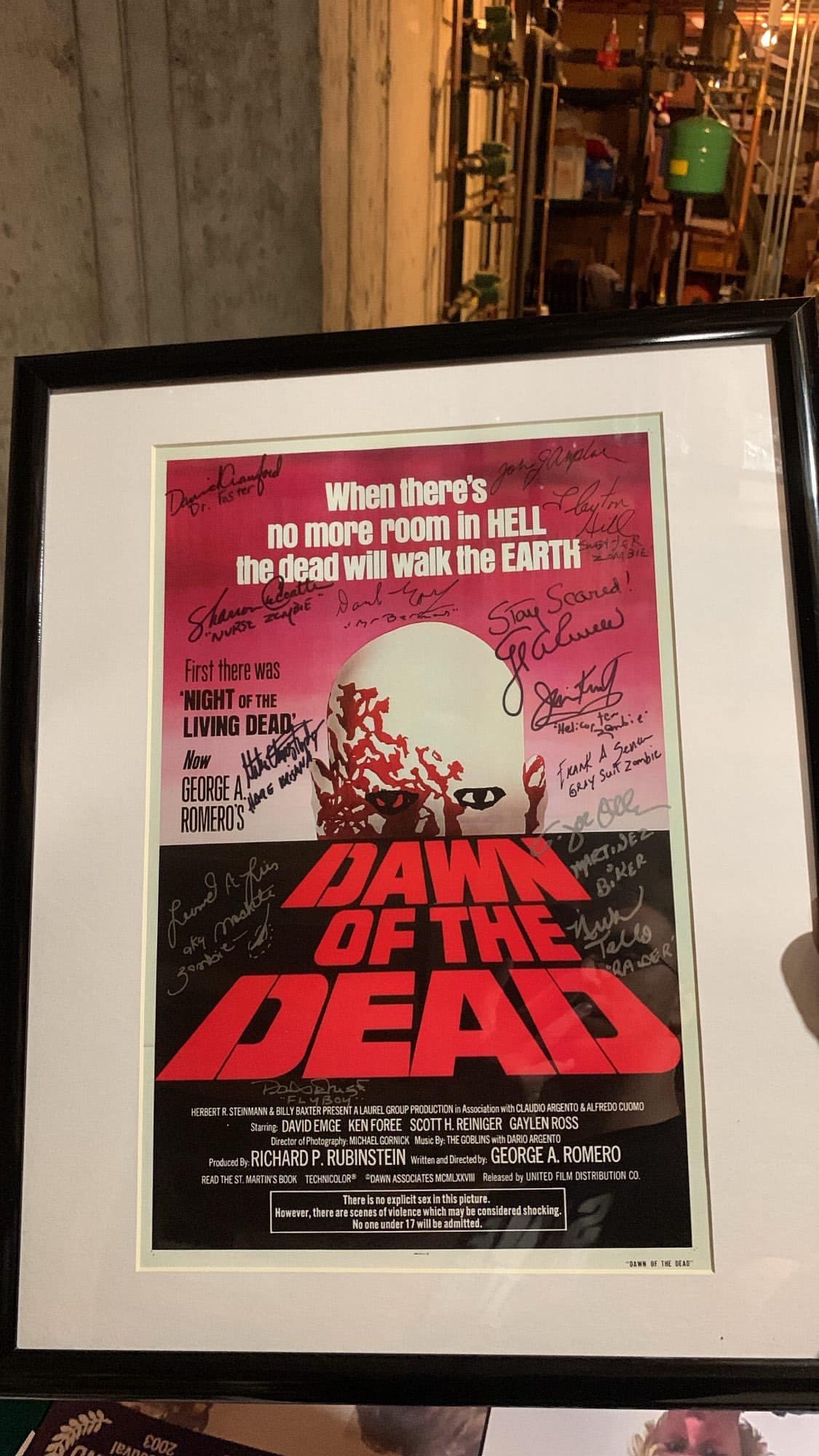 The Japanese version of the Dawn Of The Dead poster.
