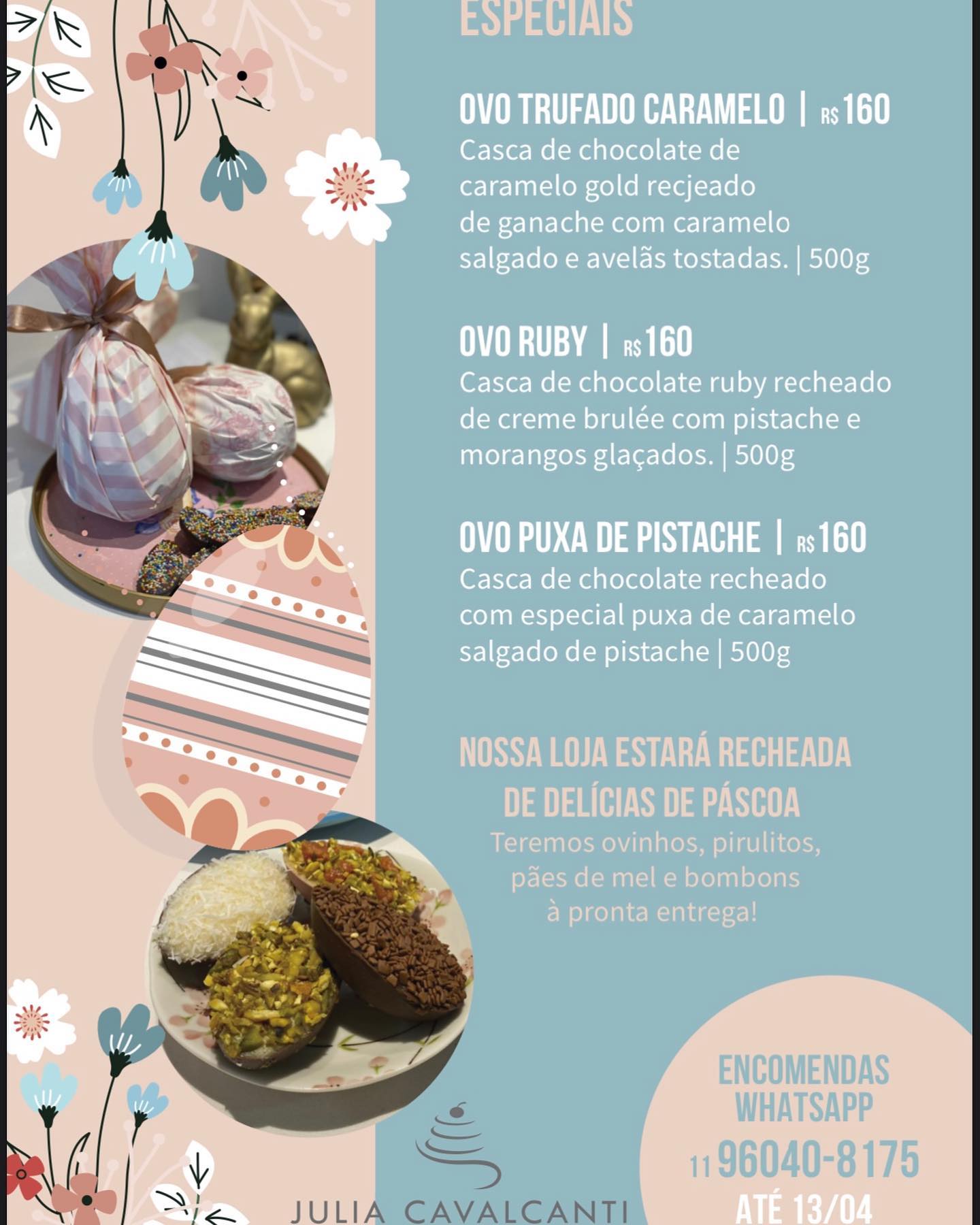 Café Vinil Mogi - Páscoa na @juliacavalcanticonfeitaria...