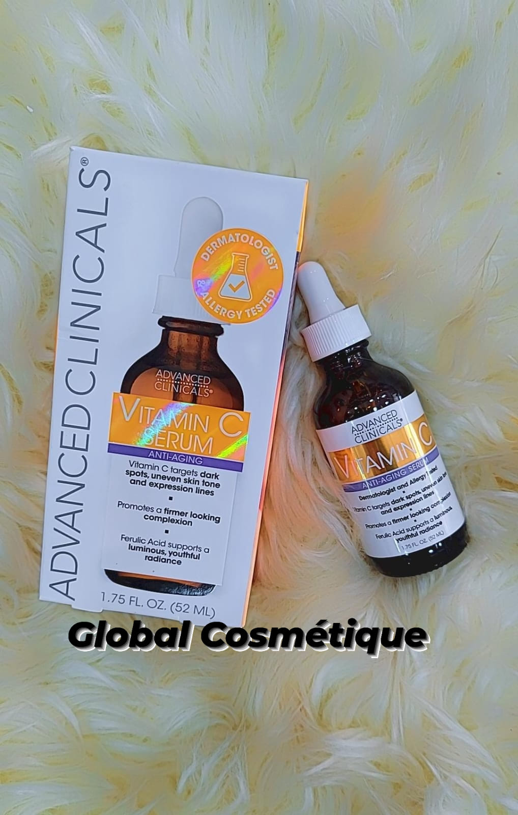 Crème éclaircissante Advanced Clinicals Vitamine C – 454g – Anti-taches, Hydratante – Neuf USA