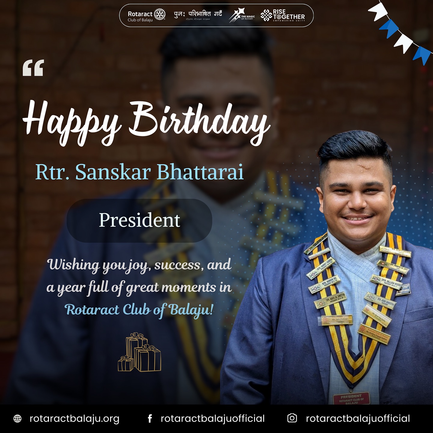 Rotaract - Happy birthday to our president Rtr. Sanskar Bhattarai!🎉 ...