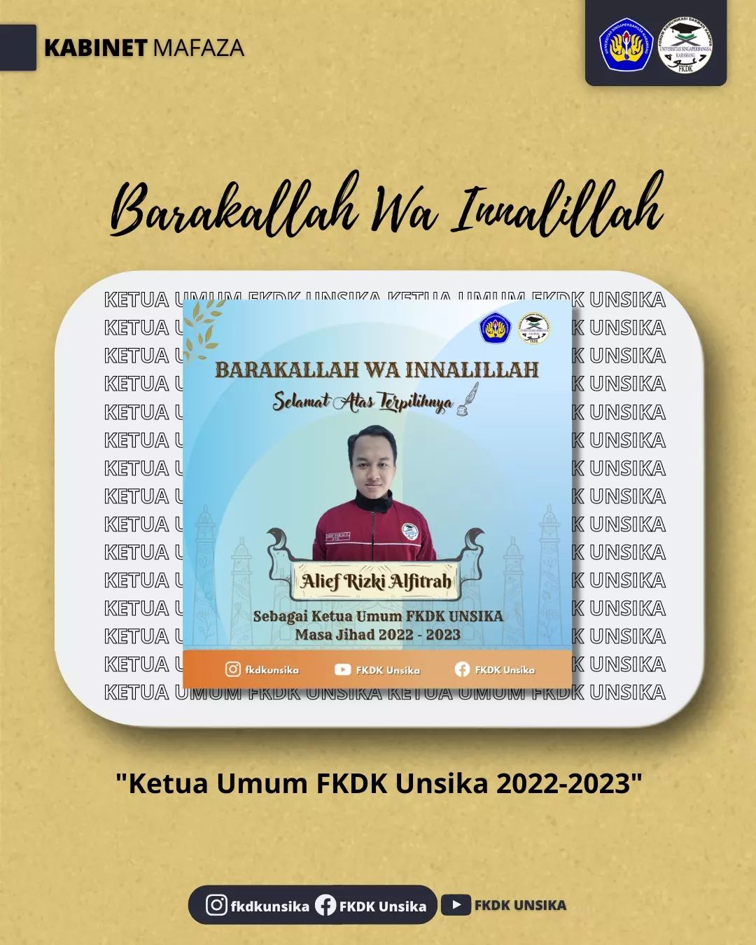 FKDK UNSIKA - [Ketua Umum 2022-2023] ... | Facebook