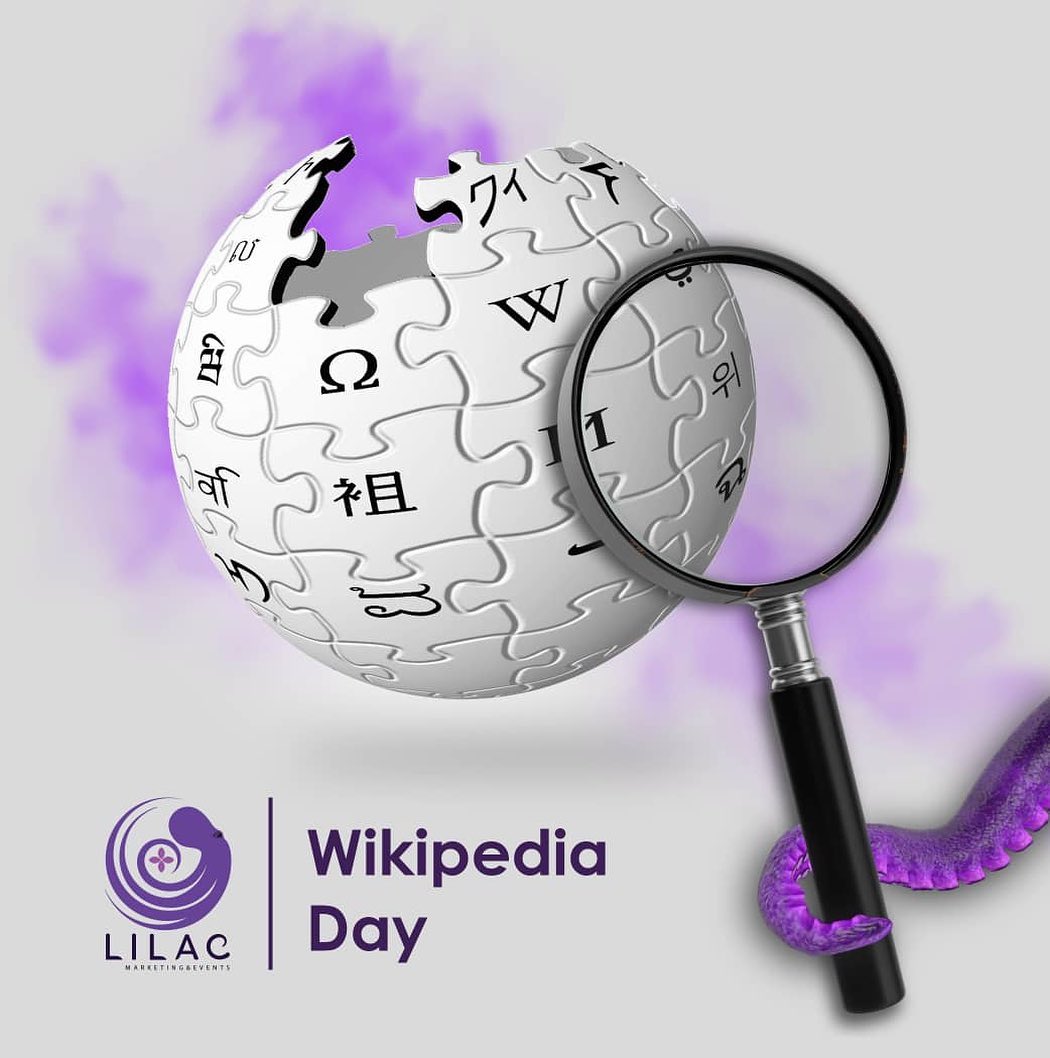 Lilac Marketing Events مهما كان سؤالك الجواب دائما سيكون من ويكيبيديا بعد 19 عاما من انطلاقها أصبحت أكبر موسوعة علمية مجانية متاحة للجميع وتحتل اليوم الترتيب السابع لأكثر المواقع زيارة