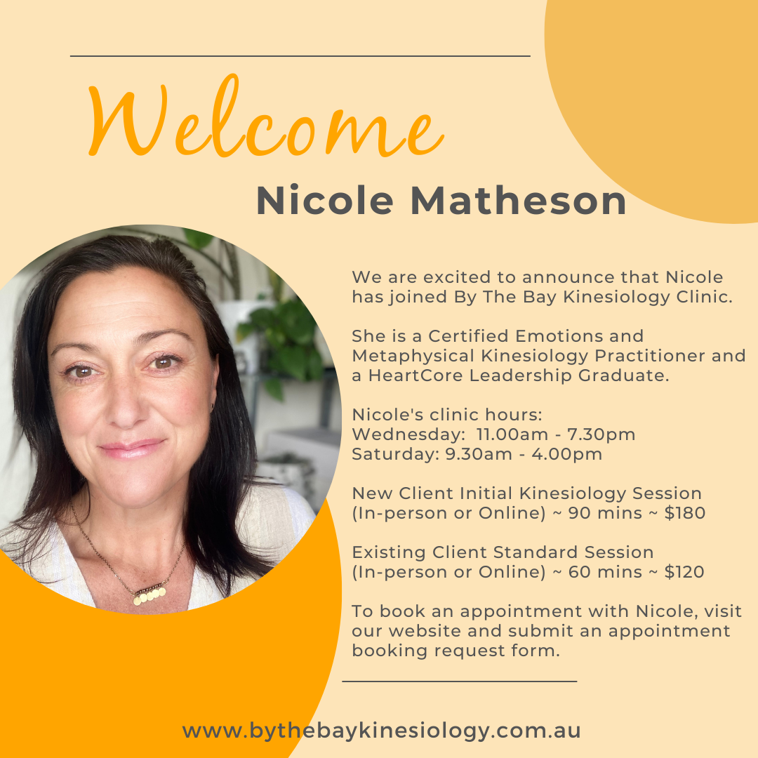 Please welcome,... - By The Bay Kinesiology - Denise Robinson