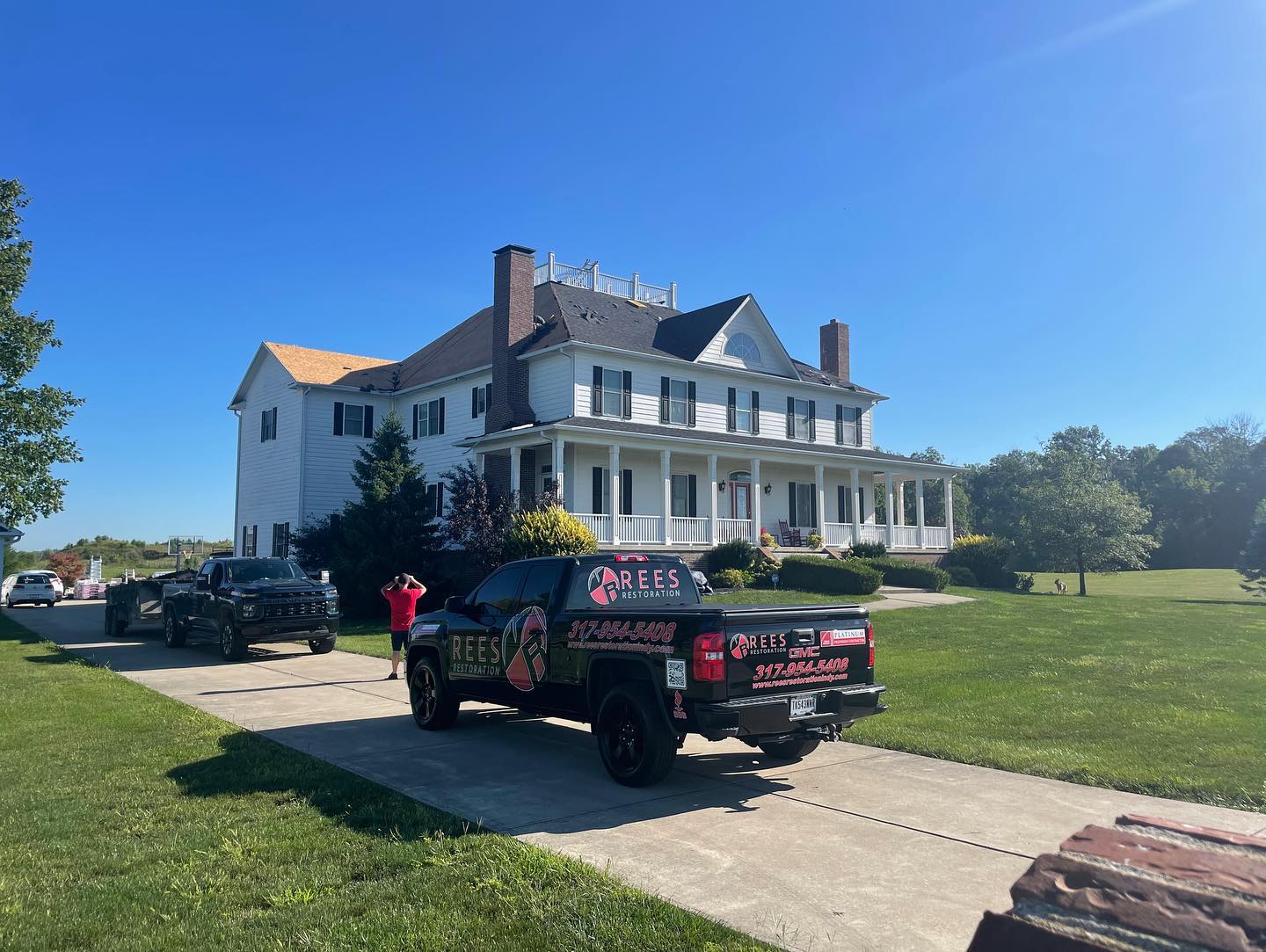 Check out this huge roof in New... - Rees Restoration | Facebook
