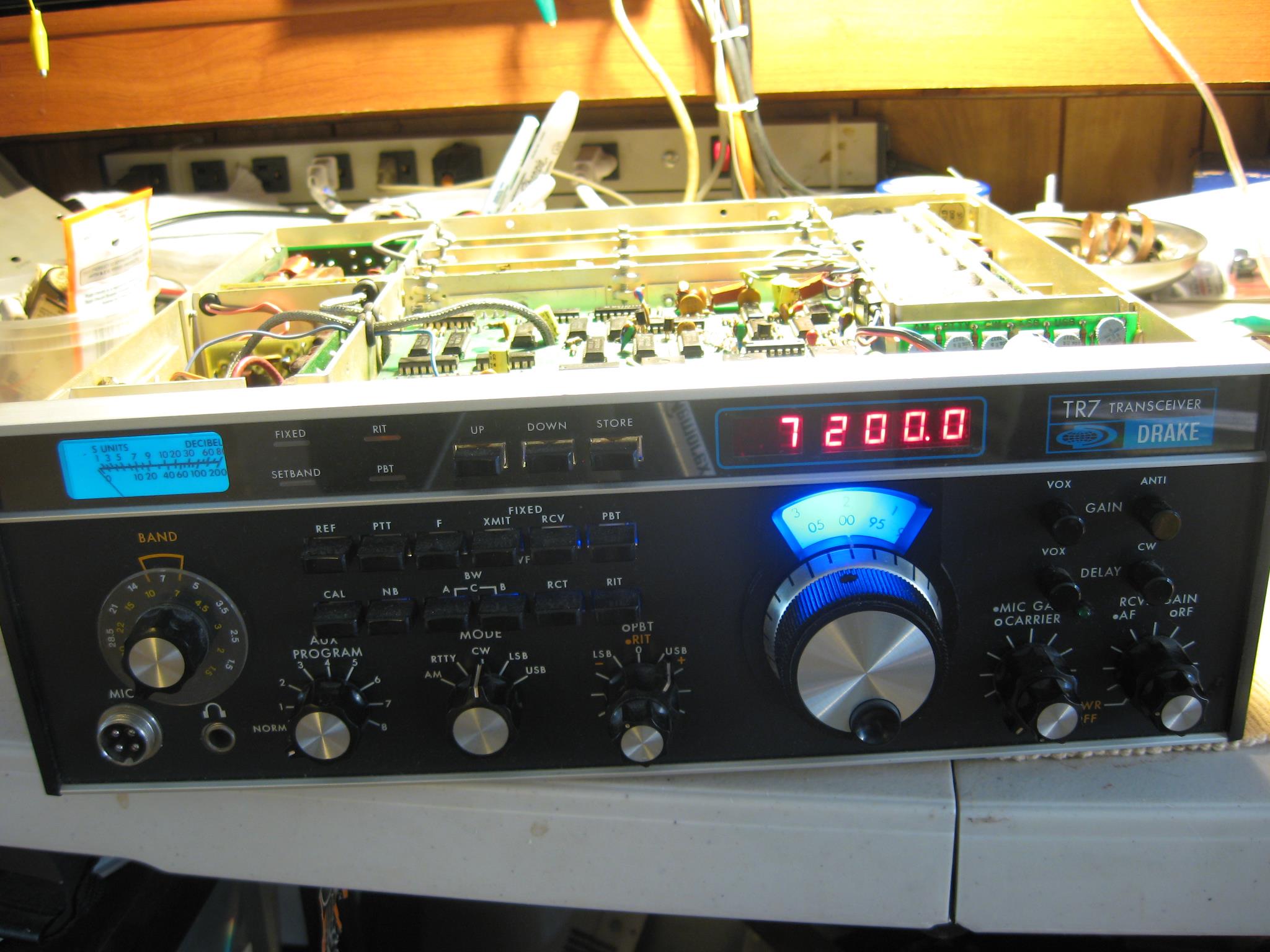 Got the Drake TR-7 fired up tonight.