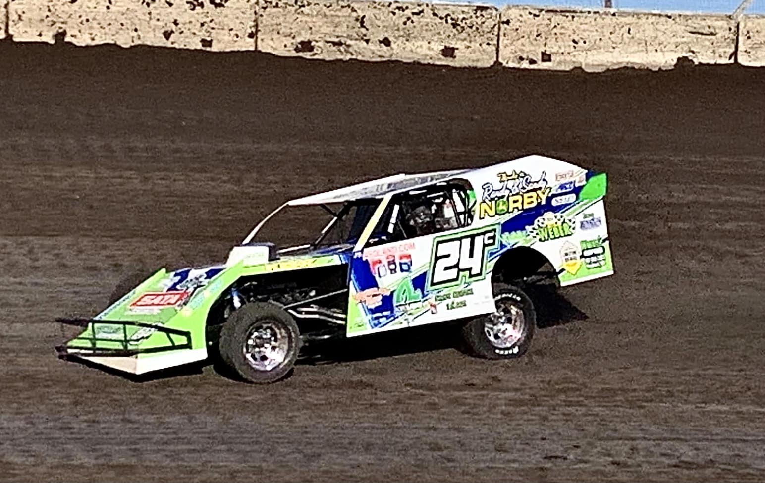 Tippy Bickham driving Sonny Canatella's #6 Modified carrying our