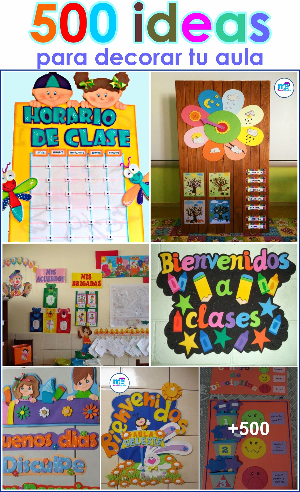 Material - 500 ideas para decorar tu salón de clases Archivo completo ...