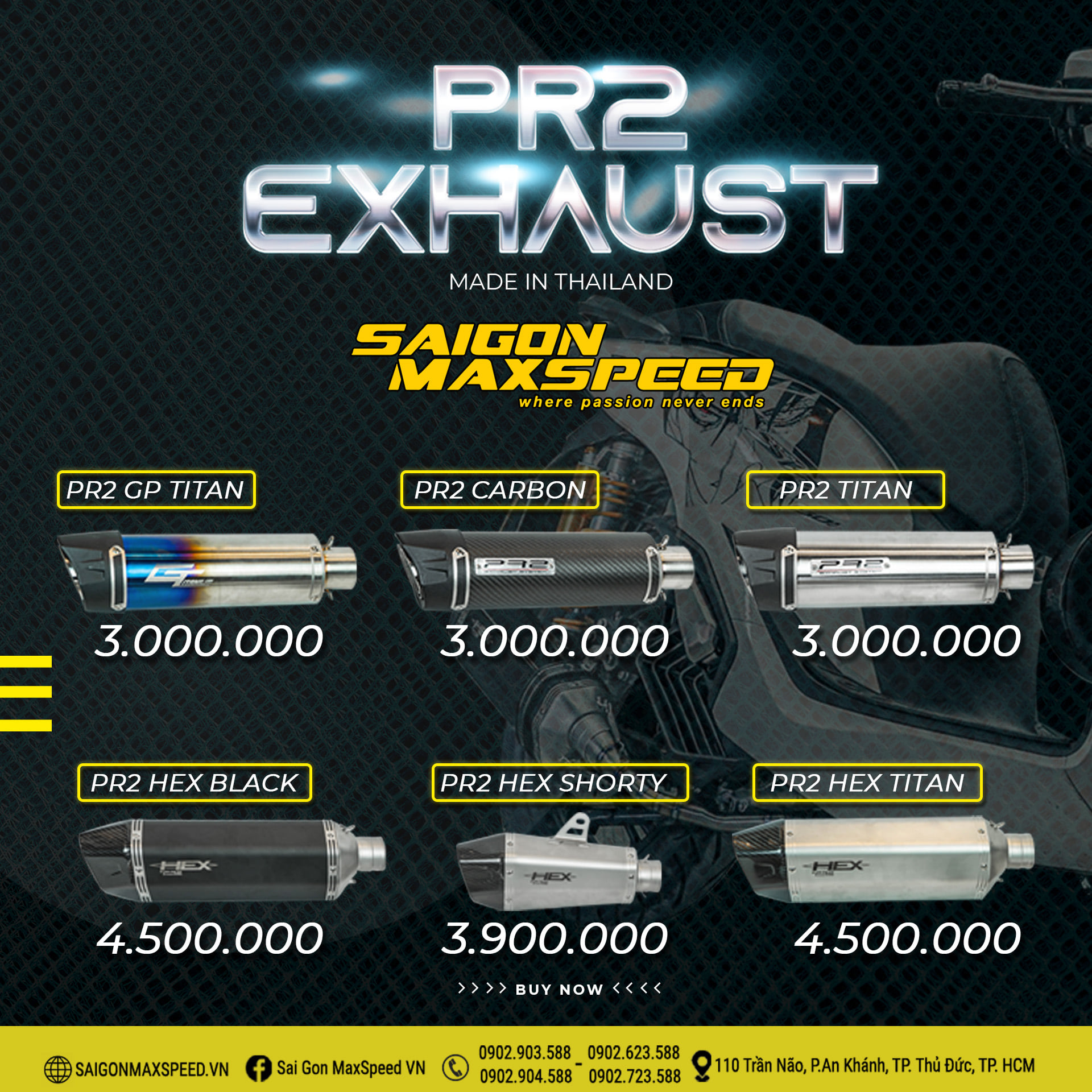 Nếu AE chơi xe đi chán pô zin mà... - Sai Gon MaxSpeed VN