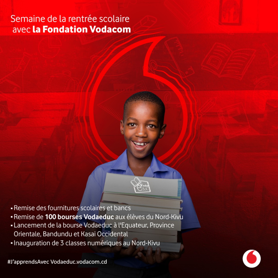 Vodacom RDC - Rentrée scolaire 2022-2023 A partir du 5... | Facebook