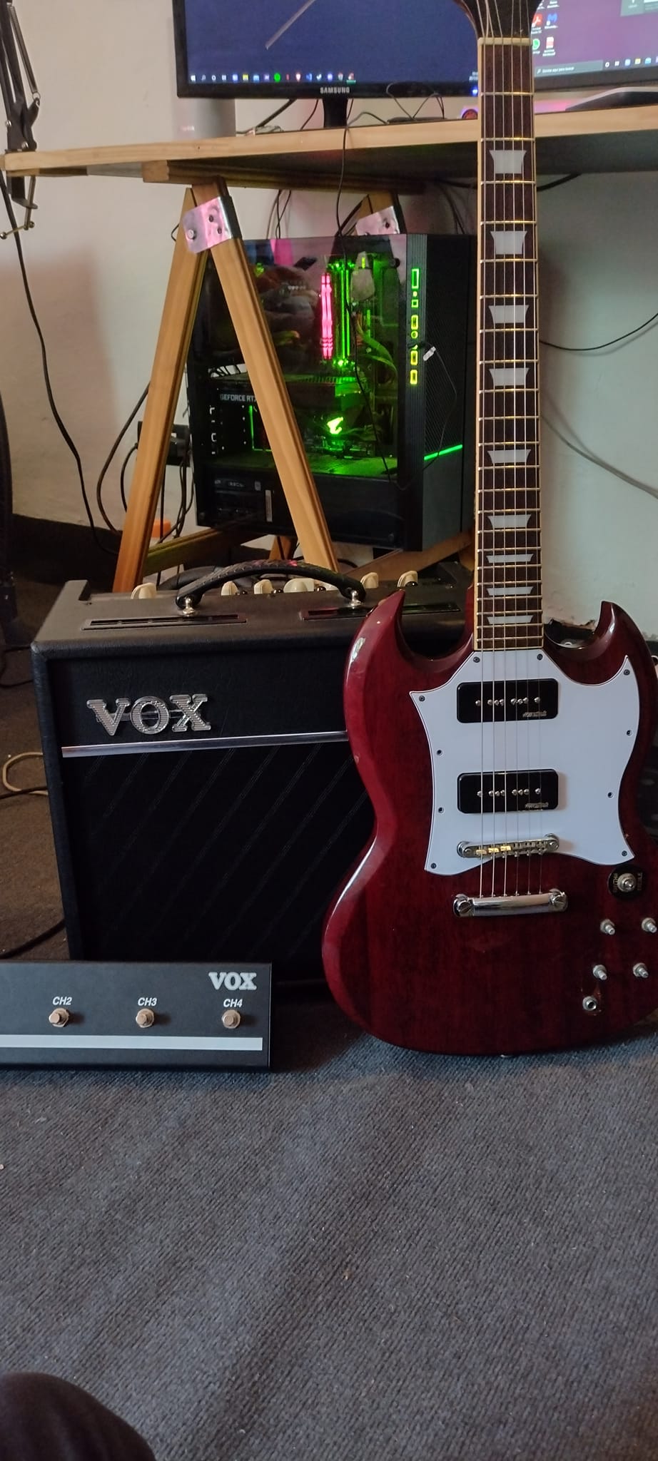 Samick SG Artist Series 97' with P90 upgrades
