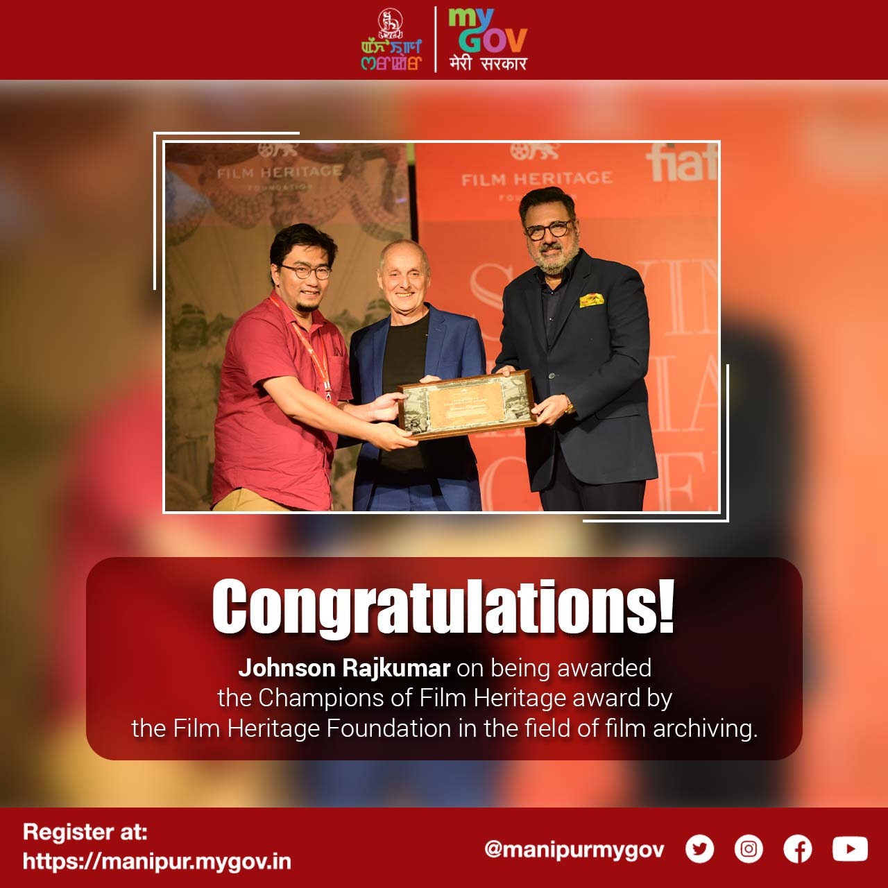 MyGov Manipur - Congratulations Johnson Rajkumar on... | Facebook