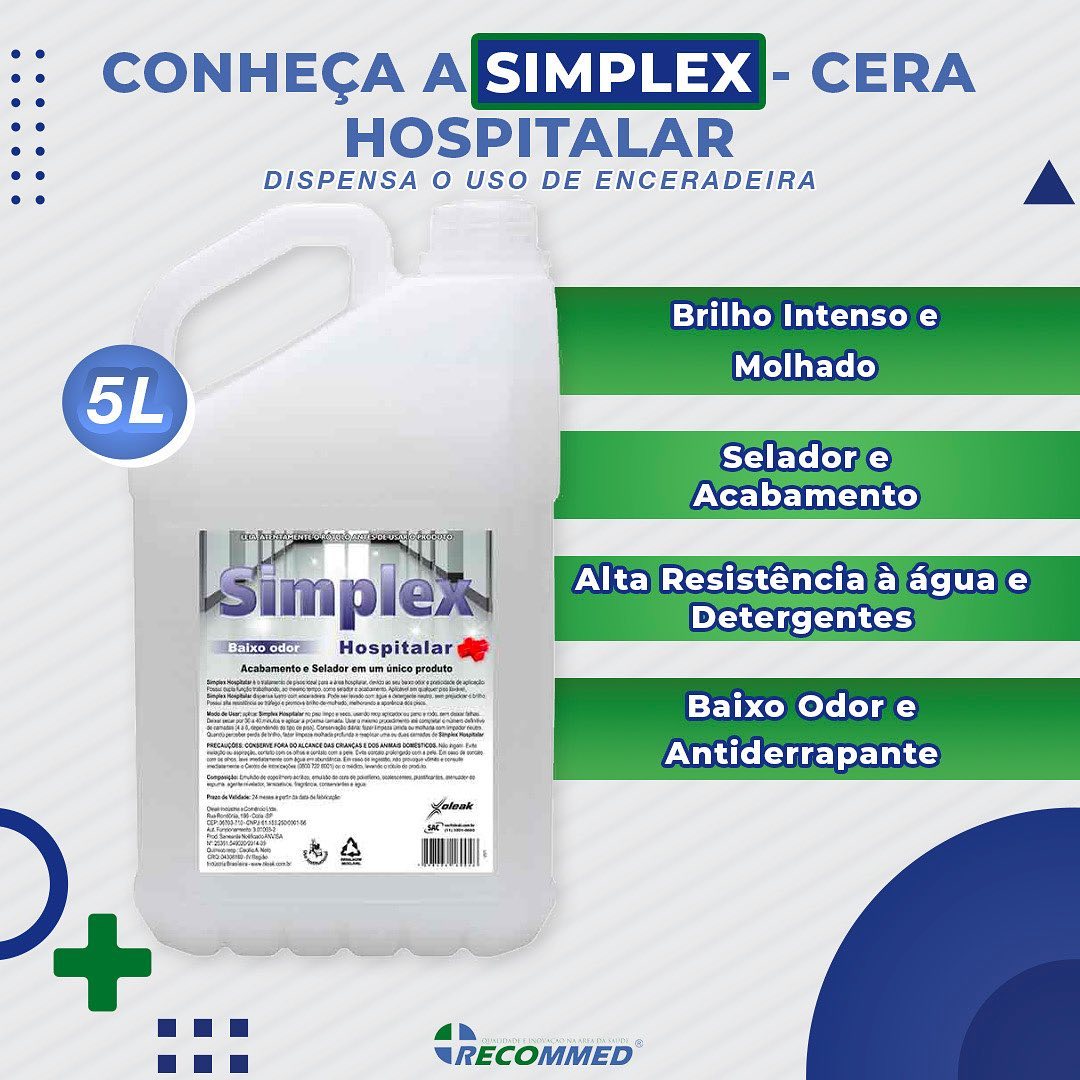 Recommed - A cera Simplex Hospitalar é o tratamento de...