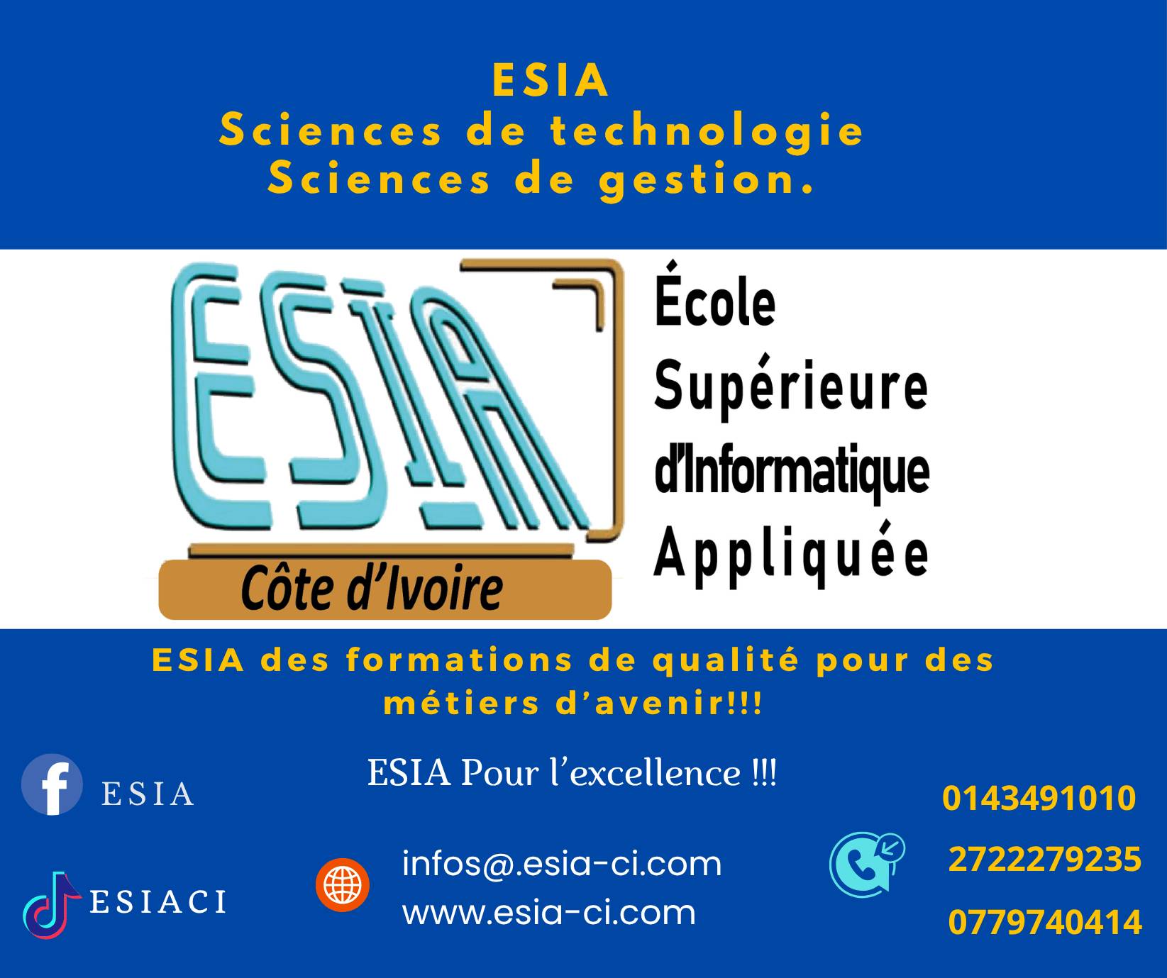 Ecole Supérieure d'Informatique Appliquée | Marcory Abidjan