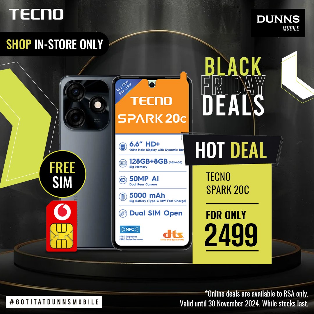 Dunns Mobile - 🔥 BLACK FRIDAY DEAL ALERT! 🔥 Save R500 on...