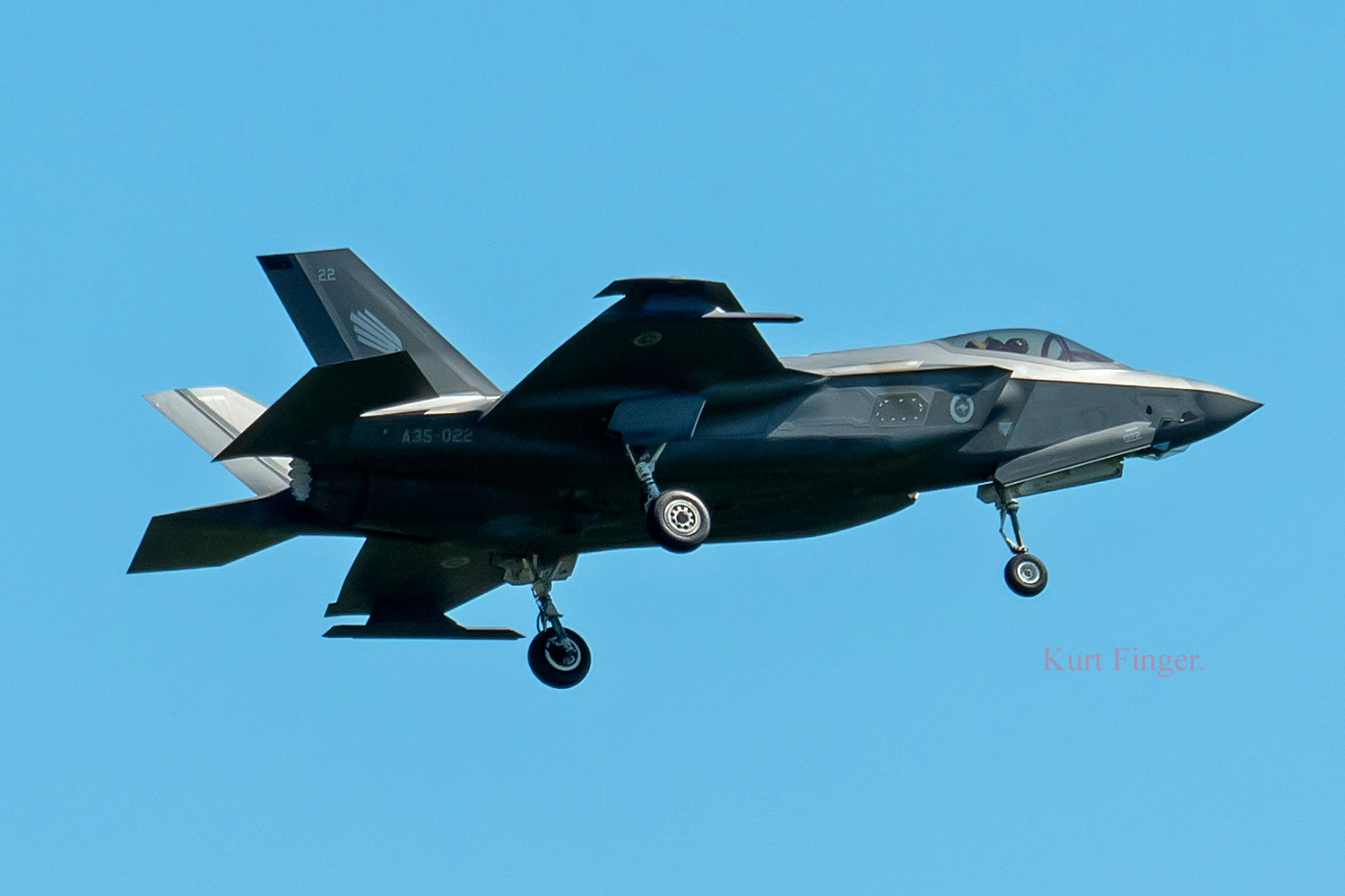 Royal Australian Air Force F-35A model with 3 Squadron markings