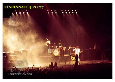 Led Zeppelin 1977 concert in Louisville, KY