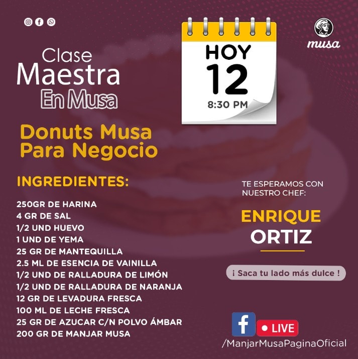 Musa - Les compartimos nuestros ingredientes para que...