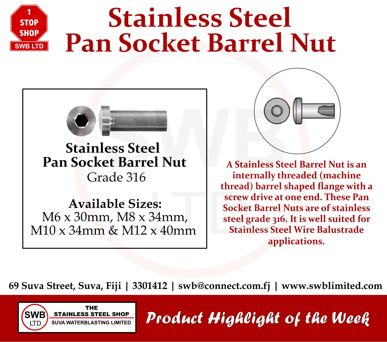 SWB Limited The Stainless Steel Shop - Stainless Steel | Pan Socket ...