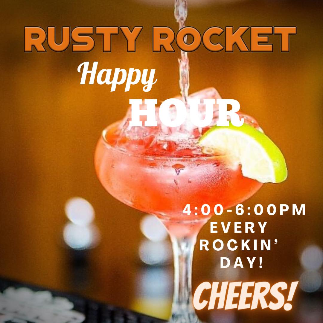 The Sexiest Happy Hour... - Rusty Rocket Rum & Burger Saloon | Facebook