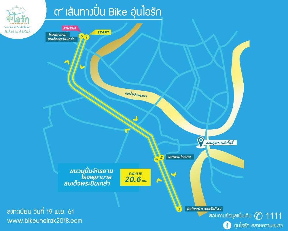 สถานีตำรวจนครบาลห้วยขวาง - เส้นทางที่ 5 ขบวนปั่นจักรยานโรงพยาบาลสมเด็จ ...