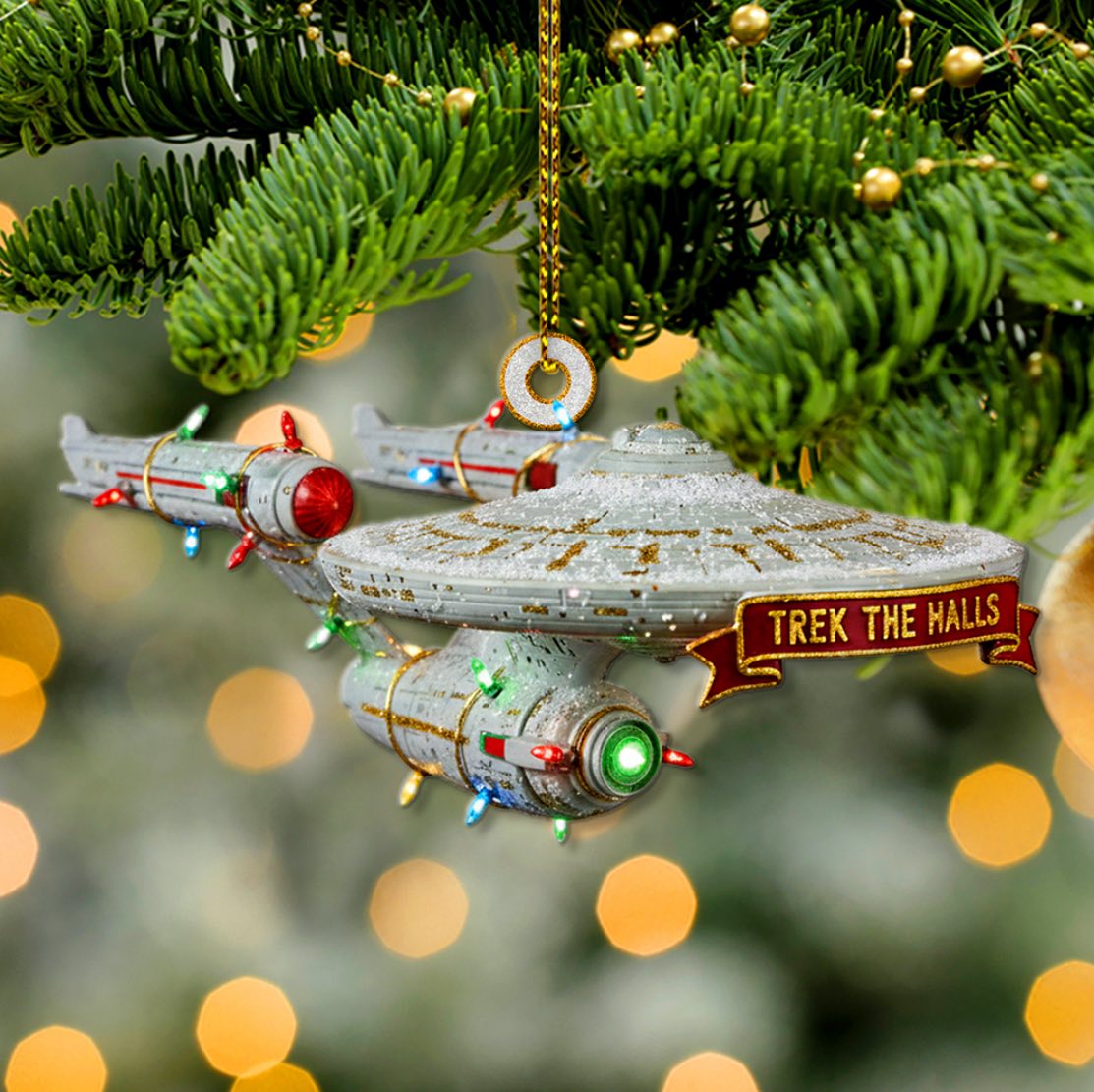 Ornement De Noël Star Trek TOS Hallmark - USS Enterprise (1991) & Galileo 7 (1992) - Occasion