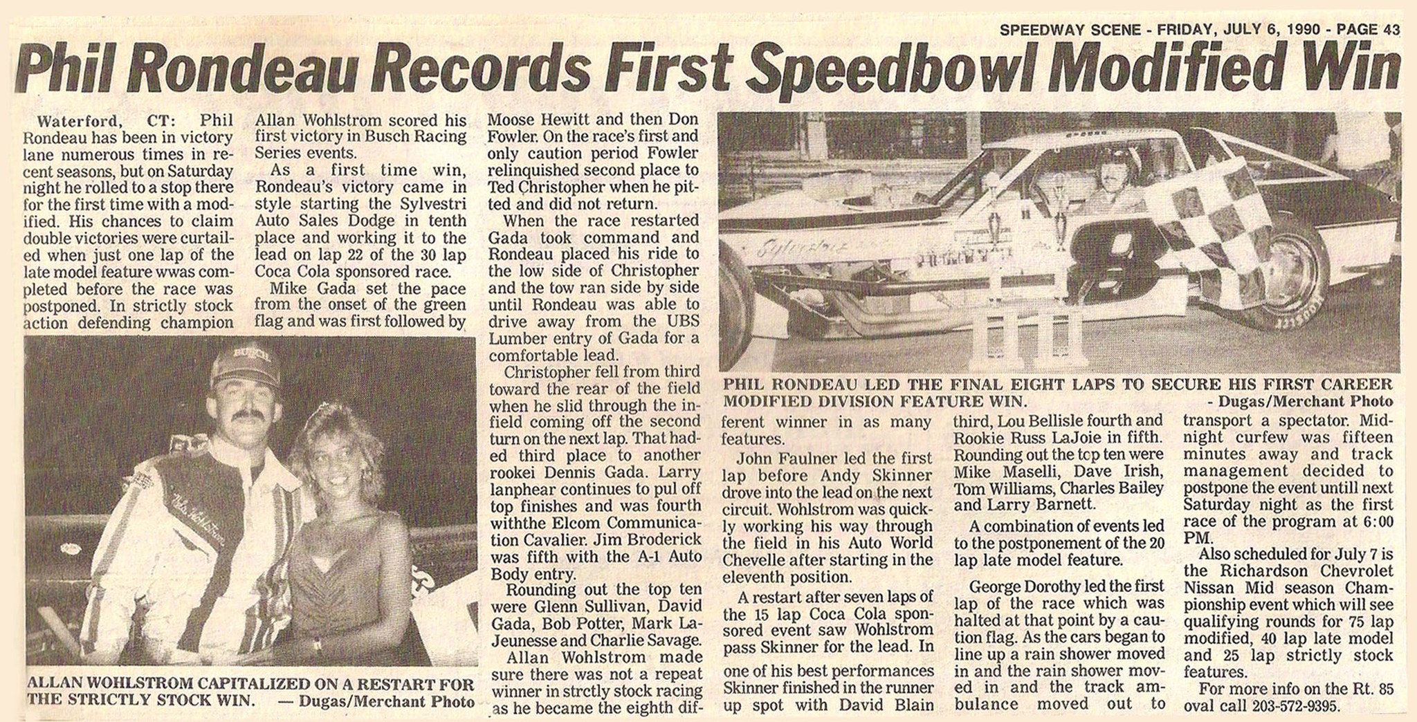 32 years ago today on Saturday June... - Speedbowl History